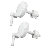 便器固定ねじ – TOOGOO ( R ) 2個DIYプラスチックToilet SeatネジFixingsフィットトイレシートヒンジ修復ツールタイプ&サイズ: 3 # 4.6 X 4.6 cm