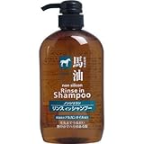 熊野油脂 馬油リンスインシャンプー 600ml
