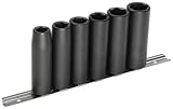 Martin IS6KD 1/2' Power Impact Drive Socket Set, 6 Pieces ranging from 1/2' to 13/16' on Clip Rail, 