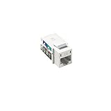 Lutron CON-1P-C6-WH Claro 8-Conductor Telephone Jack, White [並行輸入品]