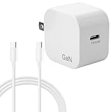 ブリシア PD 急速充電器 GaN 30W 窒化ガリウム コンパクト 1ポートUSB-C PD3.0対応 PSE認証済 折畳式 海外 100v～240v MacBook Pro 充電対応 iPD急速充電 2m急速充電ケーブル付属 (30W 1ポート)