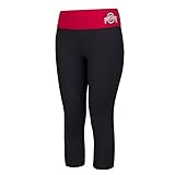 NCAA Ohio State Buckeyesレディース署名ヨガカプリ、ブラック、XXLサイズ