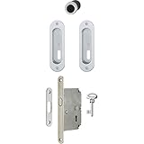 Hoppe 3948382スライドドアハンドルオーバルRos。BBセット4930 – with lock – Chrome SAT
