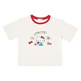 [サンリオ] キッズ半袖Tシャツ ハローキティ ホワイト 100cm 本体:綿60%・ポリエステル40%リブ部分:綿95%・ポリウレタン5% 吸水速乾加工 こども 606499