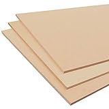 スライスウッド MDFボード 4.0mm厚 【A3size：420×297mm】 3枚入 DIY 工作 資材 材料 レーザー加工 試験材料