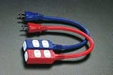 エスコ AC125V/15A/0.3m延長コード(紫) EA815GG-3