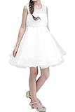 (アイビードレシング) Ivydressing 子供ドレス パーティードレス ウェディング フラワーガールドレス ジュニアドレス 披露宴 発表会 演奏会 ガールズ ホワイト プリンセス風-90-ホワイ