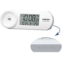 セイコークロック 置き時計 02:白 本体サイズ: 5.1x14.4x4.2cm 【名入れ・包装】電波 デジタル 大音量 PYXIS ピクシス BC407W 5個セット