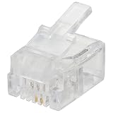 オーム電機 モジュラープラグ 2芯 TP-0420