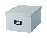 Like-it 収納ボックス アースピース ペーパーミックス DVDボックス フタ付き ブルー EPE-14