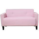 大川家具 2人掛ソファ PVC ピンク ic0107
