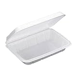 【500枚】 折曲げ弁当高蓋 197 × 129 × 高 35 mm PSP(高) 【31270】 弁当容器 食品容器 デンカポリマー Sモ 代不
