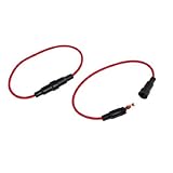 インラインメインズ5x20mmガラス管ヒューズホルダー2個