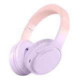 Bluetooth 6.1 ヘッドホン オーバーイヤー 密閉型 有線無線兼用 ワイヤレス ゲーミングヘッドセット HiFi音質 40mmドライバー搭載 ノイズキャンセリング USB-C充電 2台同時接続可能 折りたたみ式 iPhone/iPad/Android/PC対応（パープル）
