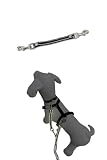 [LaLUCA GOODS] 犬 ショルダーリード 反射ライン 小型犬 中型犬 大型犬 アドバンスモア 02モデル ハンズフリー ブラック ダブルナスカンパーツ Sサイズ