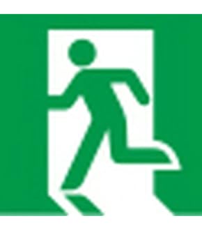 TOSHIBA 東芝誘導灯表示板 避難口 ピクト左向き B級(BL/BH形兼用) B級誘導灯用パネル 避難口左向・左矢 ET-20704 - 東芝ライテック