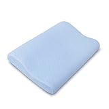 LoveHome ベビー まくら 3ヶ月~6歳 100% 綿カバー付き 抗菌防ダニ 国際SGS認証合格取得 向き癖防止 絶壁防止 寝ハゲ対策 安眠 汗とり 通気 清潔 赤ちゃん 幼児 枕（青色）