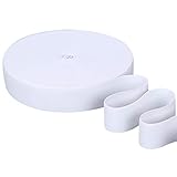 TKY 平ゴム 織り 紐 裁縫 手芸 材料 ウエストゴム サイズ 調整 調節 長さ40m (ホワイト)