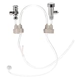 Anself DIY CO2ジェネレータ システムキット 圧力計 エア気流調整 水槽植物 水族館アクセサリー