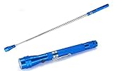 JX-SHOPPU のびーる作業用マグネット伸縮ピックアップツールLEDライト 水道メーターなど電気メーター高いところまで見える マグネット搭載伸縮ＬＥＤライト (ブルー)