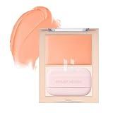 【HOLIKAHOLIKA】ティンテッドミルククリームブラッシュ ホリカホリカ パフ付き クリーム テクスチャ チーク 血色感 セミグロウ 毛穴カバー ピンク ピーチ ローズ ツヤ 透明感 (#01キューティーパイ, 通常)