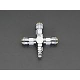 エスコ 3連マルチ連結自在カップリング EA140DL-13C