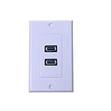 Lovoski 　2ポート　USB 3.0壁板　壁コンセント　充電ソケット　交換ドック