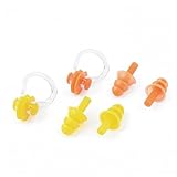 DealMux柔??らかいシリコーン水泳設定の保護ノーズクリップの耳栓2セット