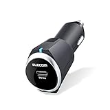 エレコム カーチャージャー 車載充電器 カー用品 急速充電 【 iPhone/Android 対応 】 Type-Cポート×1(急速充電対応) (最大3.0A出力) ブラック MPA-CCPD03BK