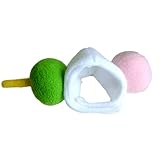 犬猫用コスプレ 三色団子のかぶりもの（帽子） (S：22～28cm)