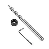 1Pc 3/8" 木工用 斜め穴ロケーター ツイストステップ ドリルビット 交換ツイストステップドリルビット