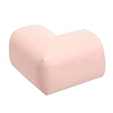 BELLE コーナークッション L型 角 コーナーガード 4個セット 両面テープ付き ケガ防止 家具保護　 (厚手, ピンク)