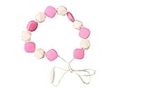 MyBoo Autism/Sensory/Teething Chewable Beaded Necklace - Pink/White by MyBoo