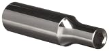 Martin BD608 1/4 Type I Opening 3/8 Square Drive Socket, 6 Point Deep, 2-7/32 Overall length, Chrome
