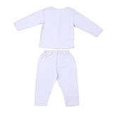 Decdeal ベビー服セット ユニセックス 100％コットン ロングスリーブトップ+ロングパンツ 春夏秋