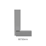 Only-line L形　ステンレススチール　ルーラー 高炭素鋼　精度1mm 90度　直角　定規 測定工具 台座付け 80*50mm