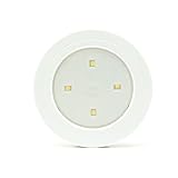 Goshang　センサーライト タッチセンサー 小型 貼り付け型 暖光色 非常灯 電池式 省エネ (ブラック)