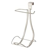 InterDesign Axis Toilet Paper Holder for Bathroom Storage, Over the Tank - Satin by InterDesign