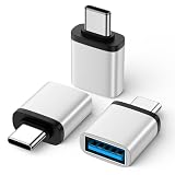USB C USB A変換アダプタ (Type Cオス - USB 3.0メス) usb タイプc変換コネクター ChrisPow OTG機能 双方向3A急速充電 5Gpbs高速データ転送 Aメス→Cオス usb type-c 変換アダプタ usb c to a アダプタ 小型 iPhone スマホ PC周辺機器対応（シルバー）K085-03