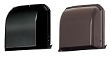 パナソニック ベンテック VB-DN100AA3-K/ブラック塗装 アルミ製 深形パイプフード(防火ダンパー・着脱防虫網付)
