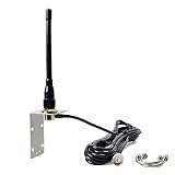 UAYESOK VHF マリンアンテナ 159V スタビーボートアンテナ PL259コネクター 16.4フィート RG-58同軸ケーブル Lマウントブラケット