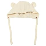 Ellie Fun Day エリーファンデイ BEAR BONNET HATS Cherry Red 6-12m