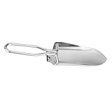 SODIAL ミニ9 インチ ポータブルスチール　折りたたみ式ハンディシャベルトローリングガーデニングキャンプ