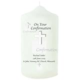 Personalised Confirmation Candle, Personalised Confirmation Gift by A1 PERSONALISED GIFTS