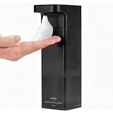 Umimile ハンドソープ ディスペンサー 自動 泡 壁掛け 充電式400ml大容量 IPX7防水 キッチン 洗面所 浴室 家庭用 業務用 (1, 透明, マグネット)