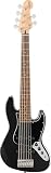 Squier by Fender/Affinity Series Jazz Bass VI Laurel Fingerboard Black Pickguard Black Metallic スクワイヤー [6弦ベース]