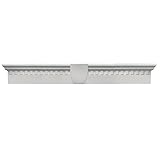 Buildersエッジ060020637030 37 5 / 8 " x 6 "クラシックDentilウィンドウヘッダー030、ペイント可能