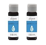【SHIPON-INK】キャノン用詰め替えインク BC-310/311 BC-340/341 BC-345/346 BC-360/361 BC-365/BC-366共通用 (2C) 2セット 各30ml 【Canon用詰め替えインク/個包装/器具付（インク充填用注射器/注射器用ノズル/作業用手袋/ドリル/注入口シール）】