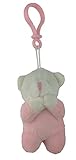Clip On Prayer Bear Recites Angel De La Guardia - Pink Small 4 Inch [並行輸入品]