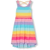 THE CHILDREN'S PLACE(ザ・チルドレンズプレイス) スリーブレスレインボウストライプクロスバックハイローマキシドレス ワンピース 4歳【並行輸入】